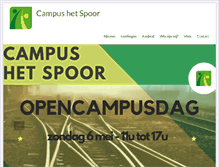 Tablet Screenshot of campushetspoor.be
